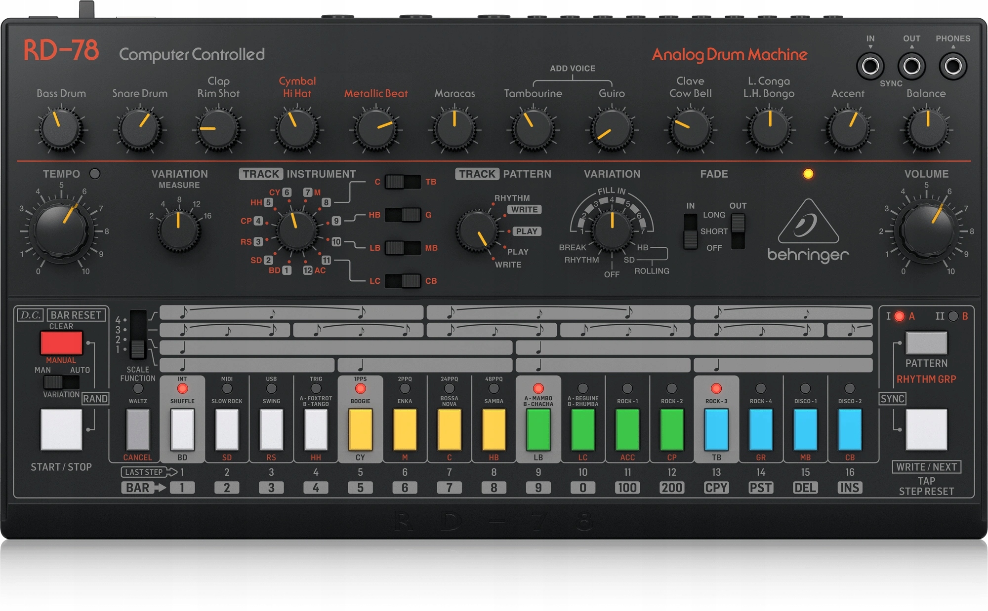 Behringer RD-78 – analogový bicí automat