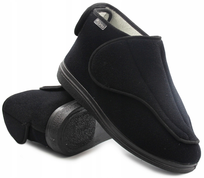 Domácí obuv na široké nohy pro seniorky z tkaniny Dr Orto 41