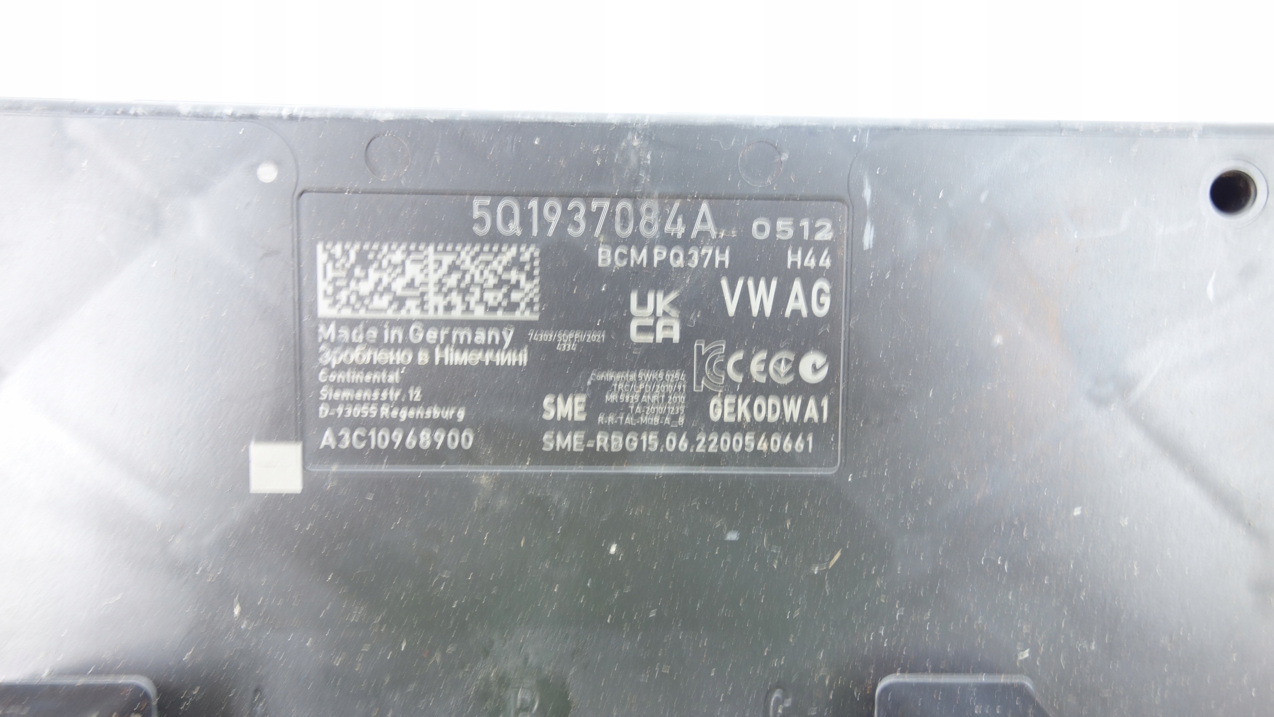 module control unit BCM KOMFORTU VOLKSWAGEN SKODA 5Q1937084A