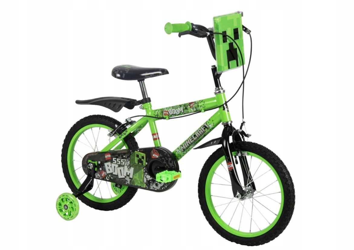 Huffy Rower Minecraft 16 Zielony 21404W