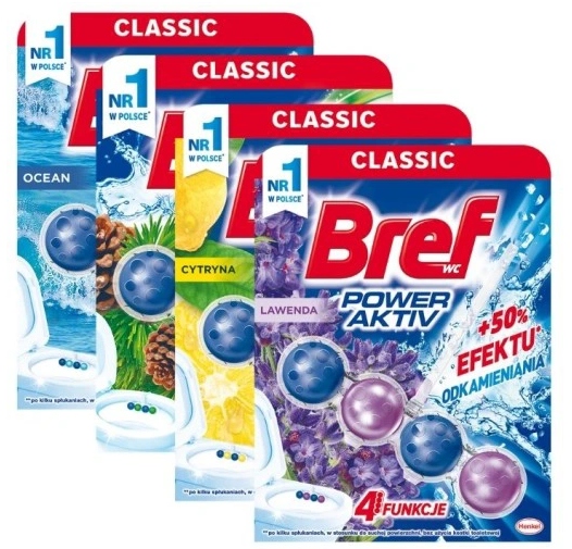 

Bref Power Aktiv kulki Wc zestaw 4x 50g