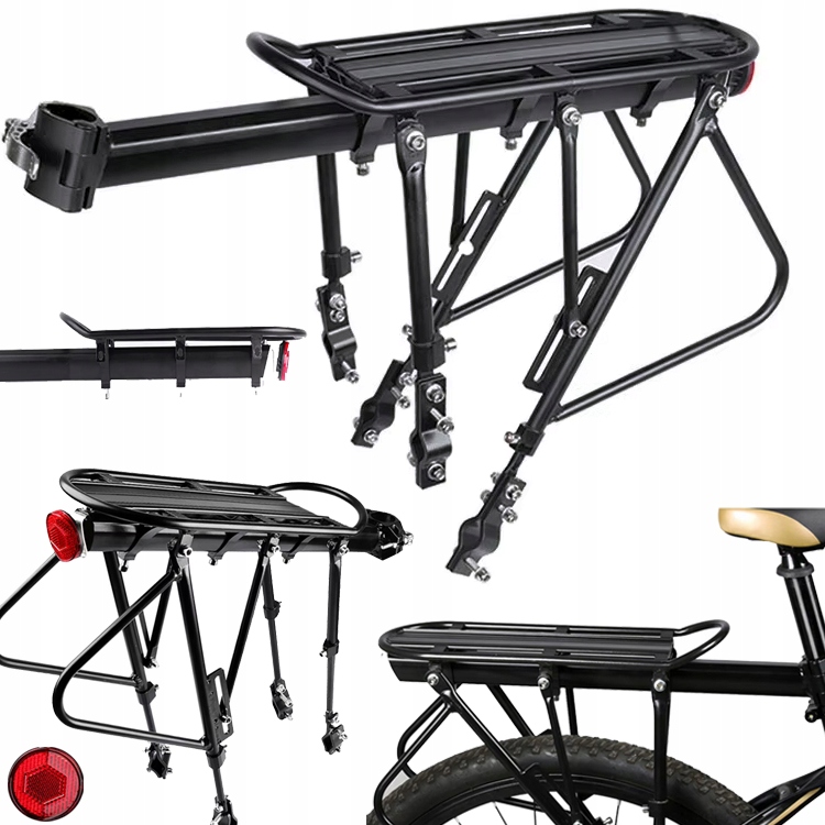 Univerzální Nosič Jízdních Kol Z Hliníku Do 110 kg Zadní Na Kolo Odrazka