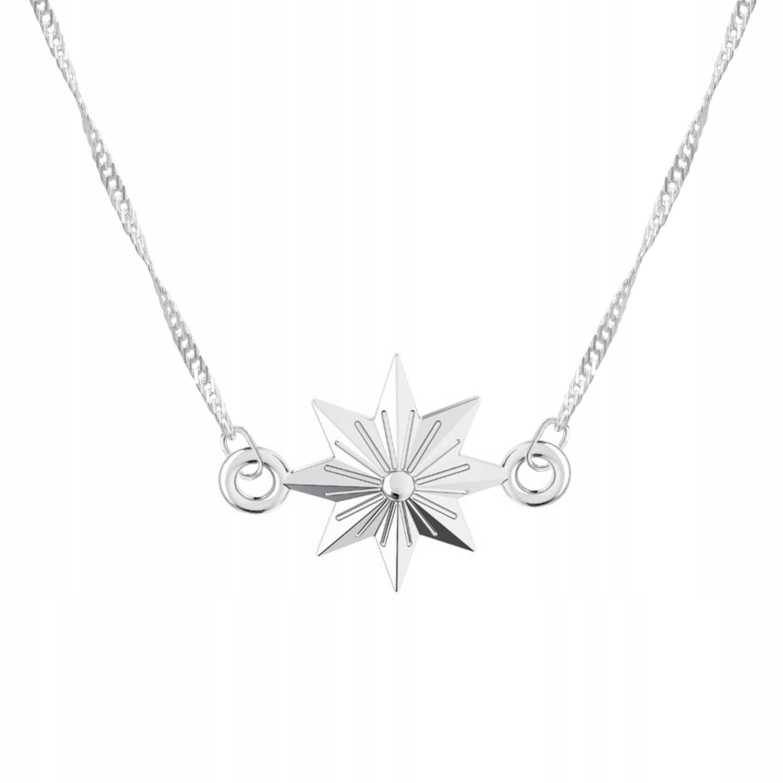 Stříbrný řetízek náhrdelník 925 Hvězdička