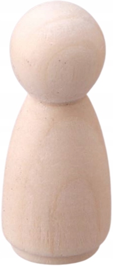 Pionki drewniane figurki ludziki Peg Dolls Ona Diy Defekty 75mm 3szt