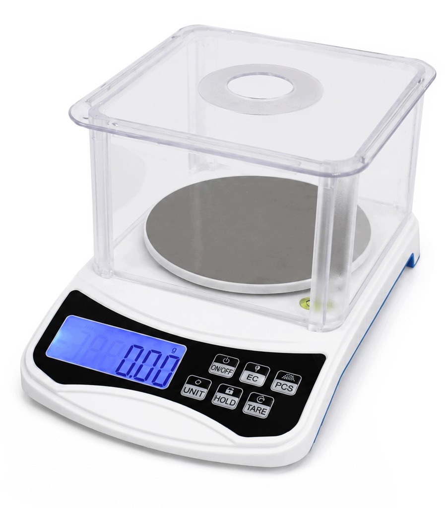 Laboratorní Počítací Váha Precizní Klenotnická 1KG 1000g /0,01g S Krytem