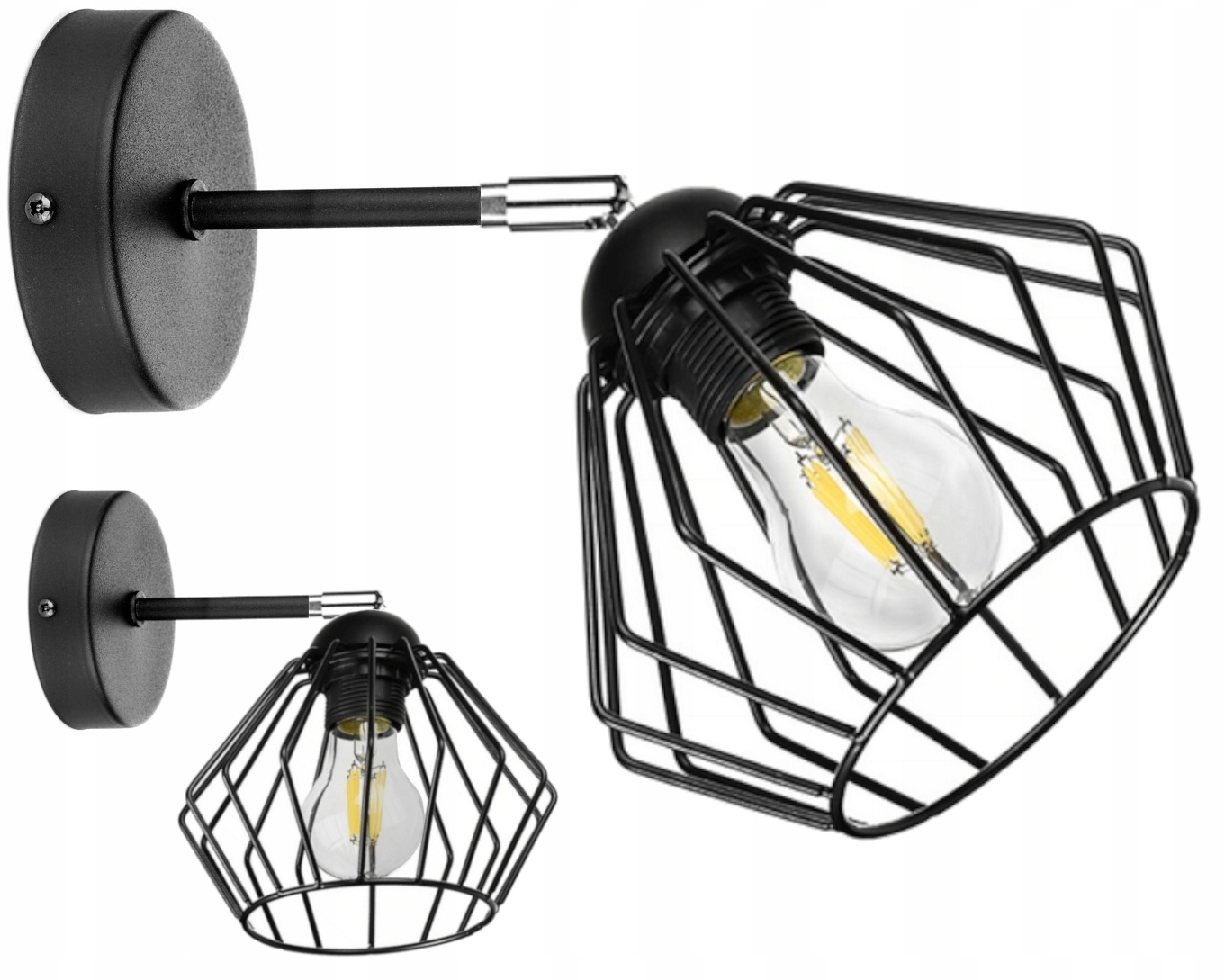 

Kinkiet Druciany Loft Led Edison Lampa