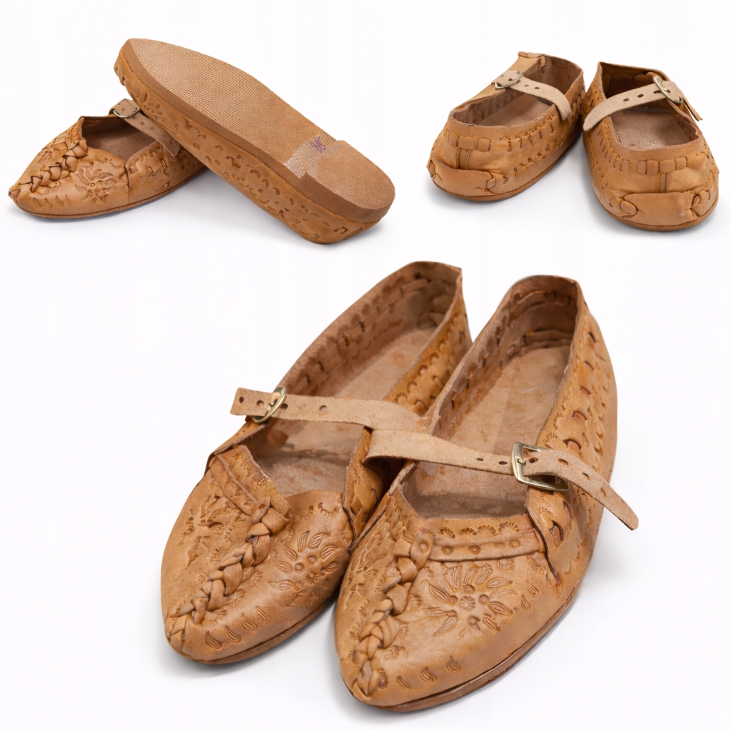 Kierpce Góralské kožené pantofle Regionální Ruční výroba 40