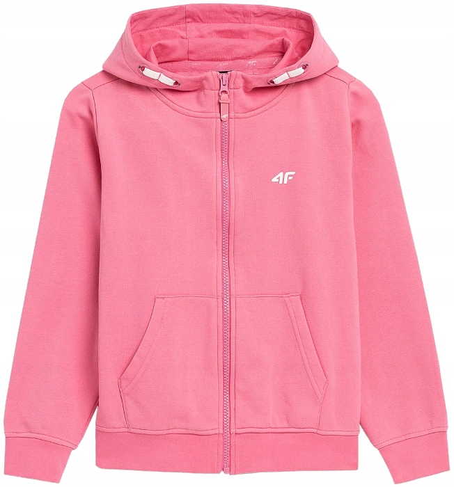 

4F Bluza Dziewczęca zasuwana JBLD002 różowa r. 152