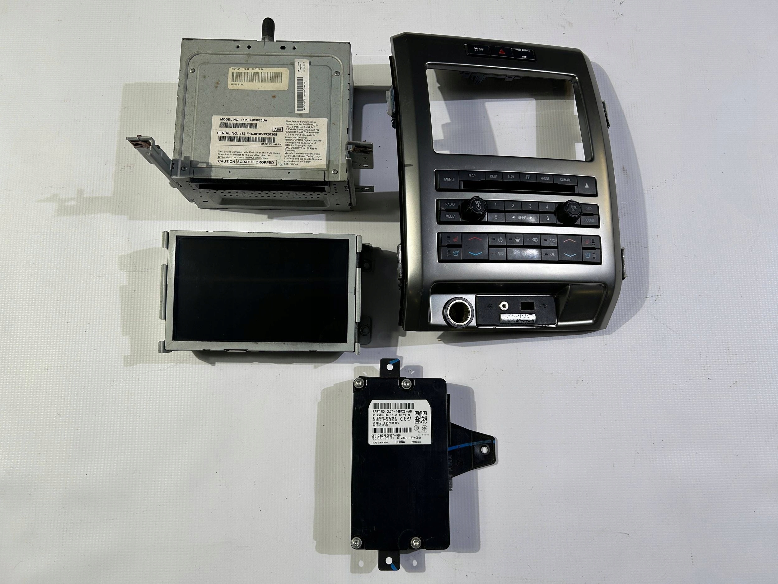 Radio display navigation panel SYNC-2 komplet Ford F150 F-150 2009