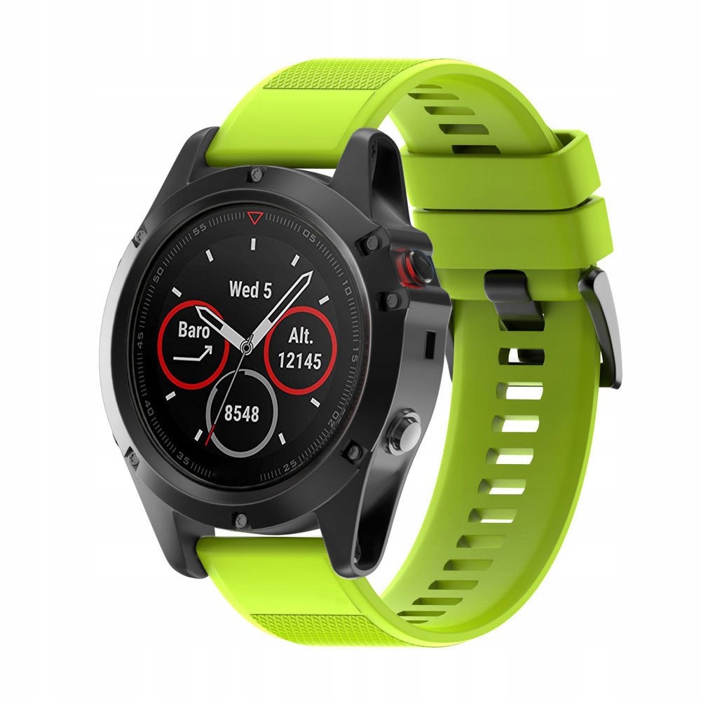 Pasek do GARMIN Fenix 5X 3 QUICKFIT LIMONKOWY