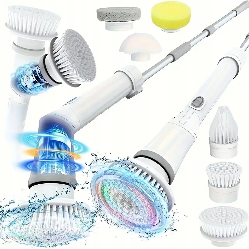 Levně Kartáč Turbomop 6v1 Bezdrátový Rotační Elektrický Úklidový