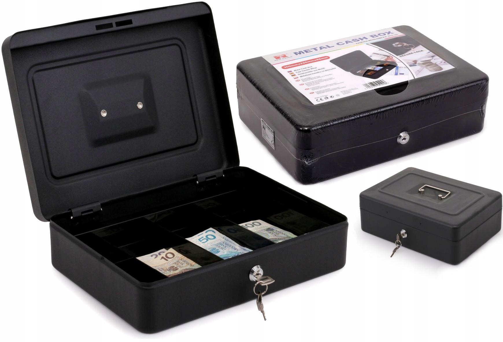 

Metalowa Kasetka Na Pieniądze Monety Sejf Na Klucz