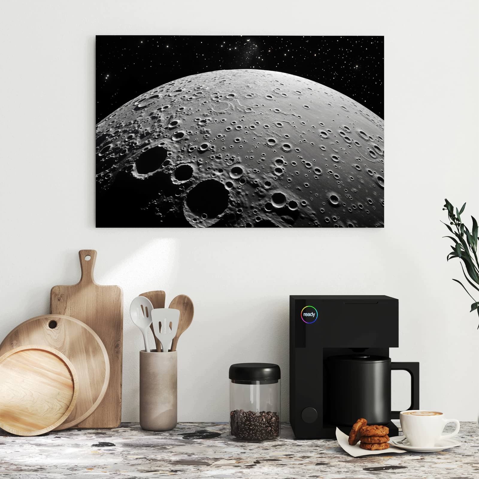 Magnetická tabule Povrch měsíce 60 × 40 cm