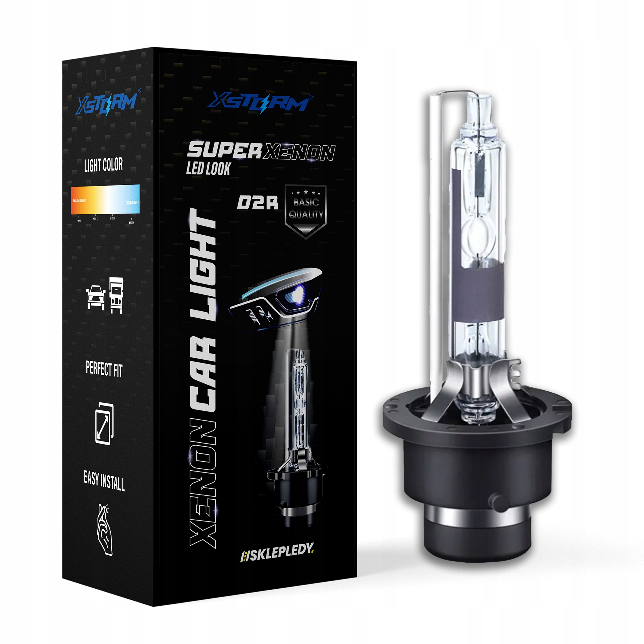 Żarnik Xenon D2R Palnik Hid Xstorm 6000K Xenon White Zimna Biel Homologacja