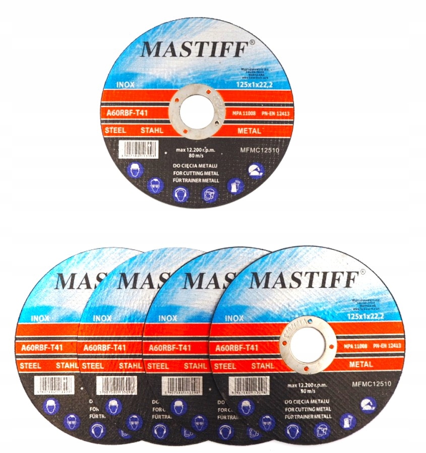 

Tarcze Do Ciecia Metalu 125/1 mm Mastiff