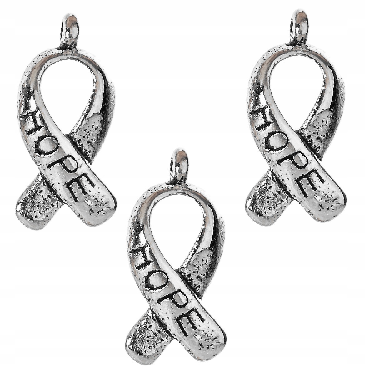 Zawieszki Charms Wstążka Hope 8szt Nadzieja