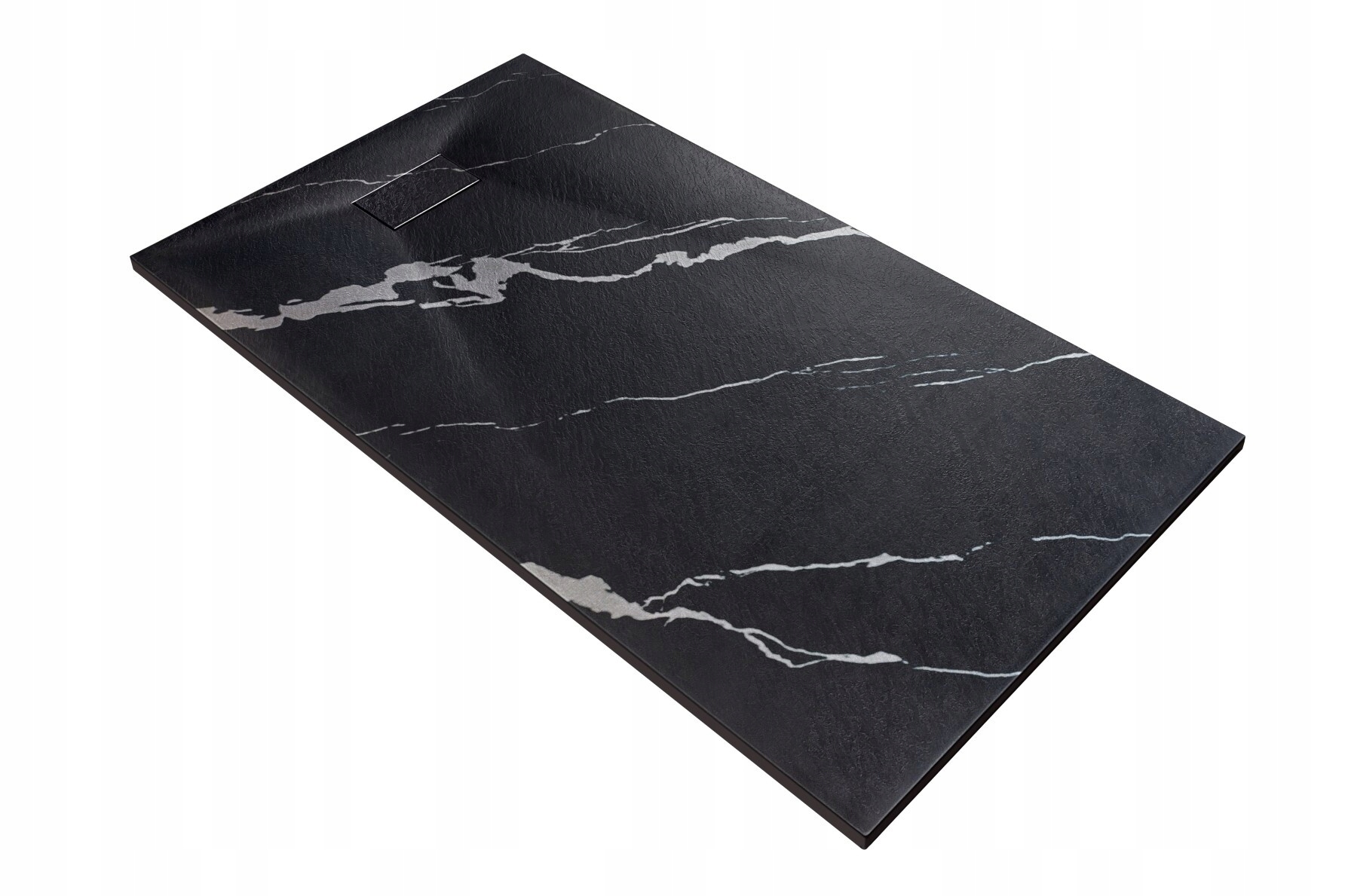 Brodzik Vexo Marble 120x90 czarny prysznicowy Slim 3 Besco