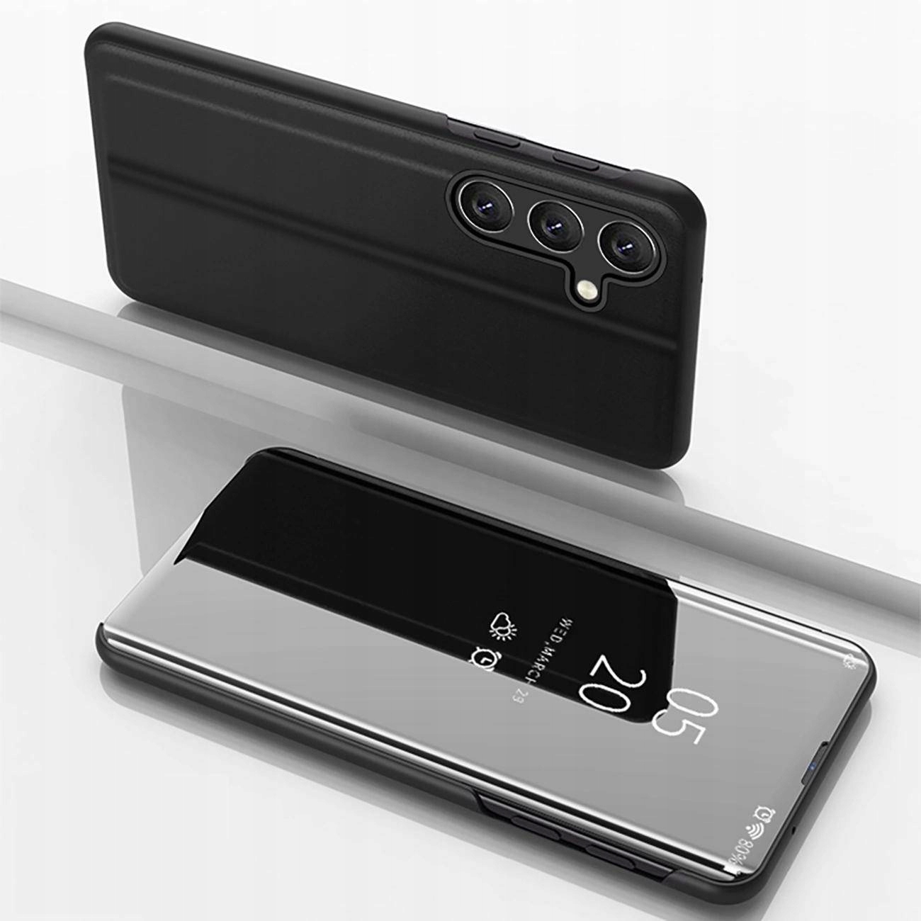 Clear View Case etui do Samsung Galaxy A36 Black