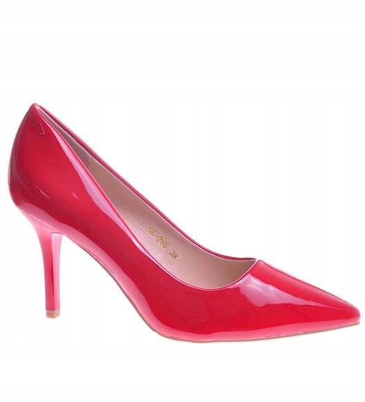 DAMSKIE CZÓŁENKA CZERWONE SZPILKI 117801 39