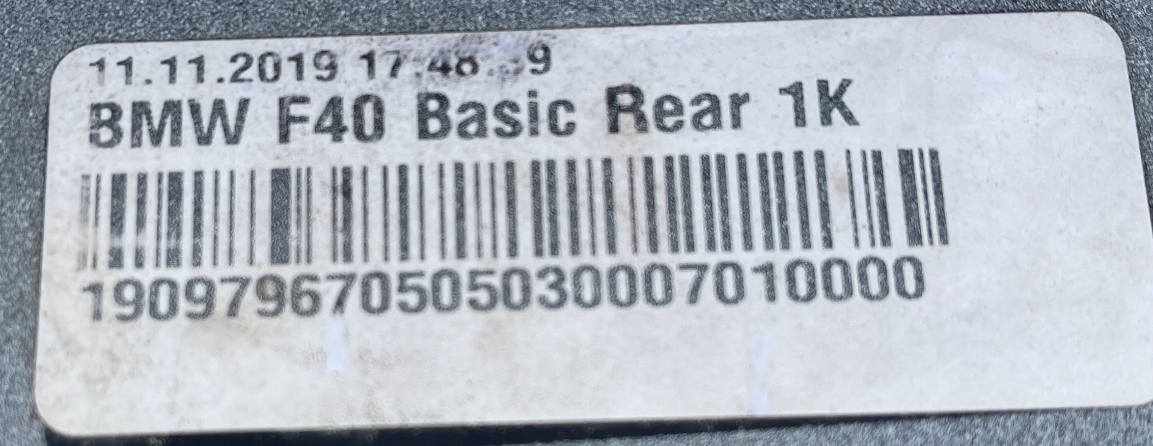 STOSSSTANGE HECK HINTEN BMW 1 F40 19- PDC BASIC