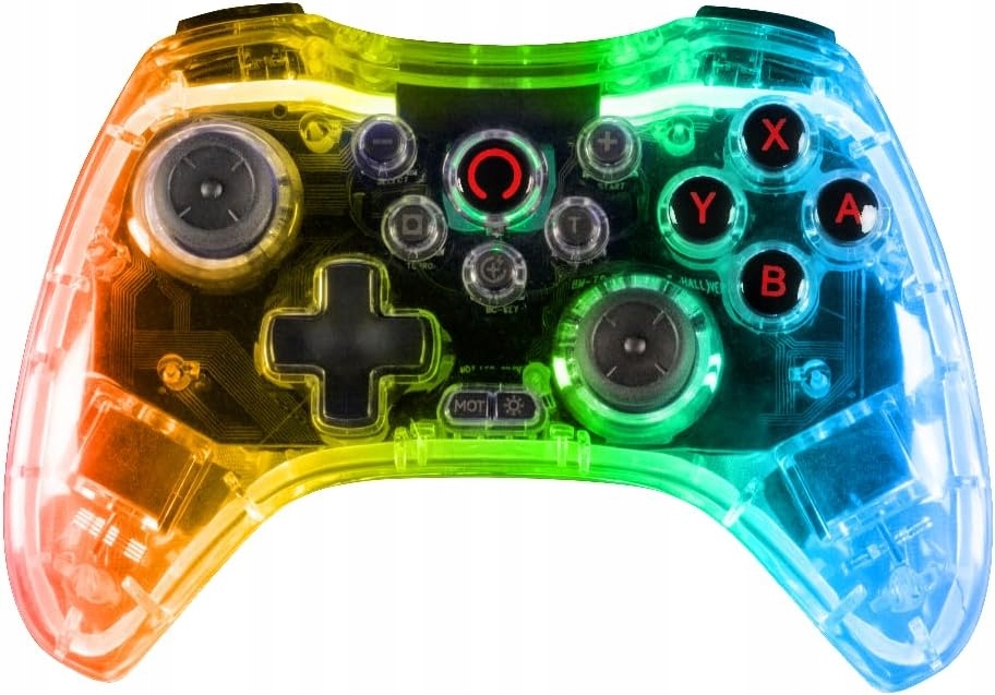 Pad bezprzewodowy, przewodowy do konsoli Nintendo Switch bezbarwny