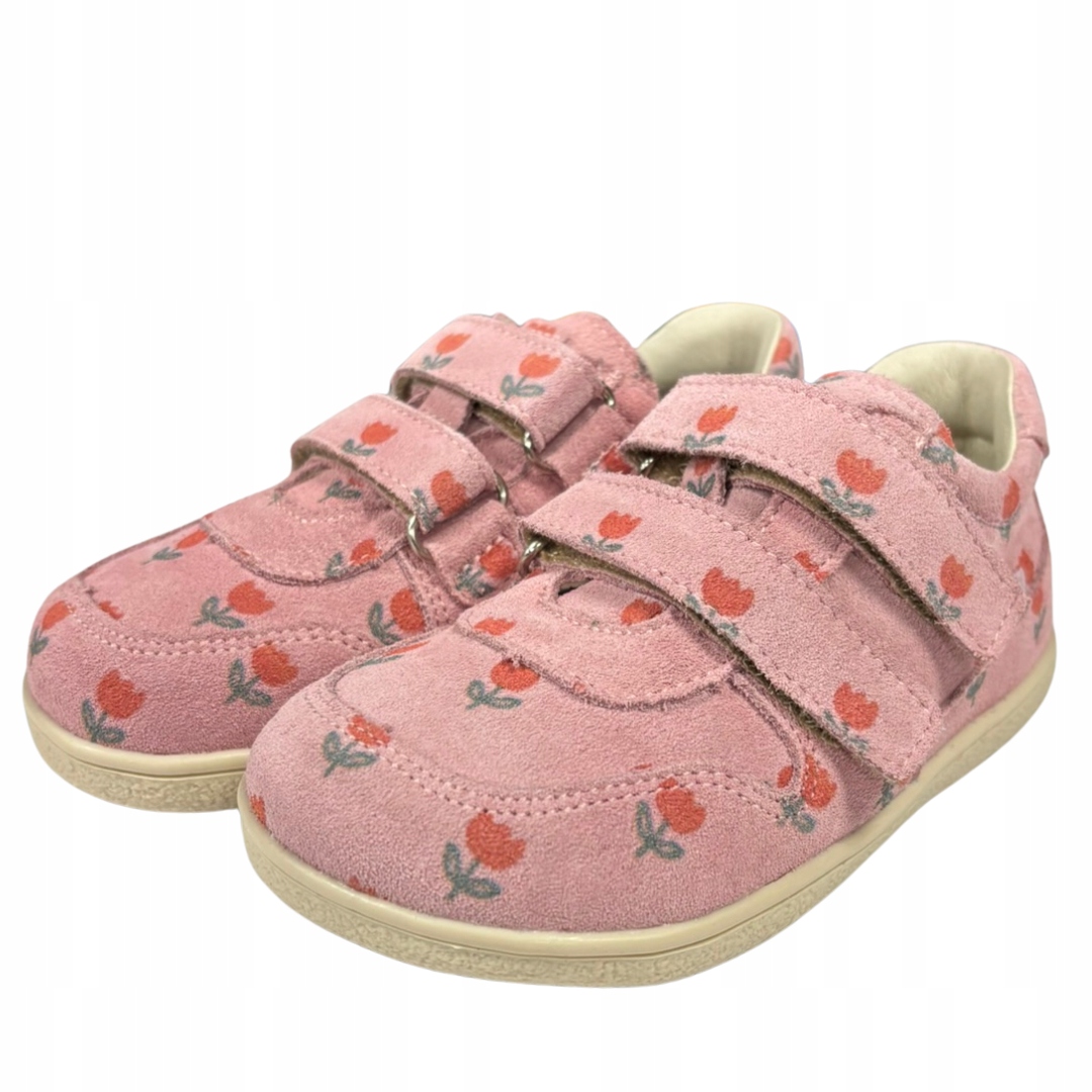 Mido 183 Lekkie Trzewiki Barefoot Buty Wiosenne Na Rzepy Pink Tulip R 25