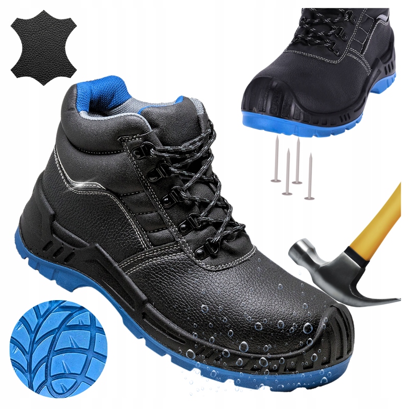 Pánské pracovní boty Boty Voděodolné proti propíchnutí s špičkou S3 vel. 42