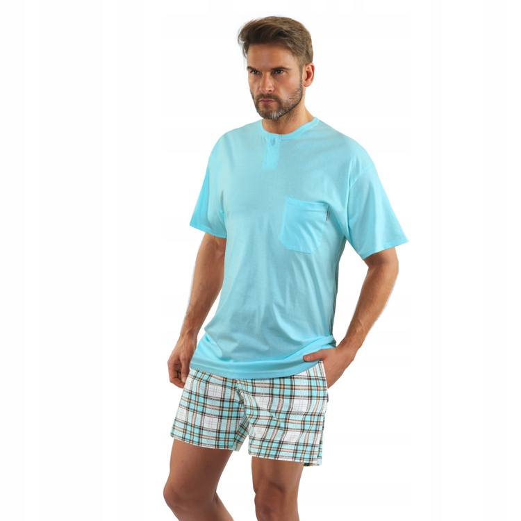 2576/17 Pánské pyžamo s krátkým rukávem, krátké kalhoty Sesto Senso