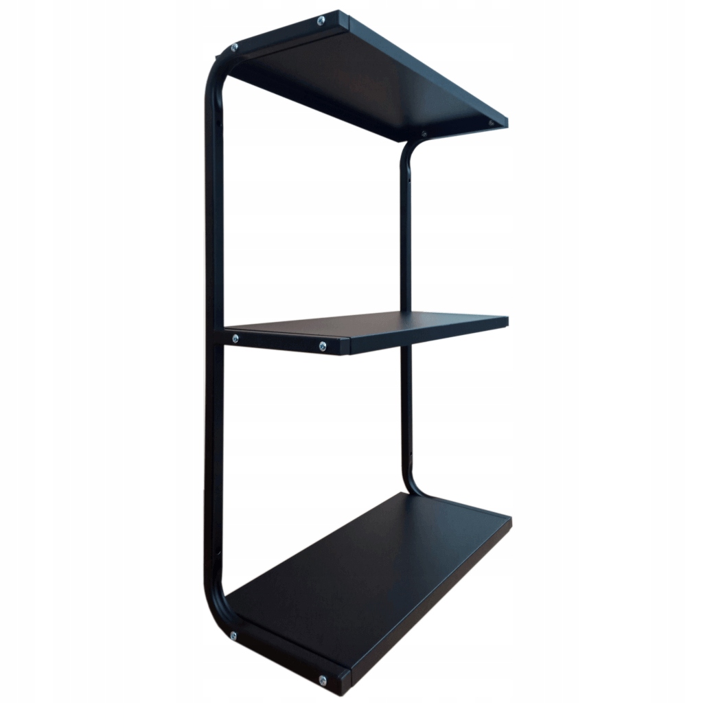 Nástenná kovová polica dĺžka 55 cm PG3MC trojitá dielňa loft garáž