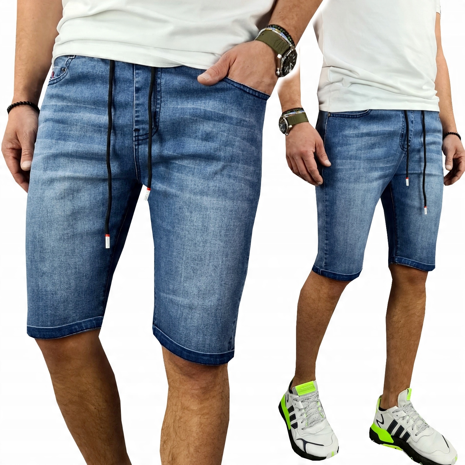 

Spodenki Jeans Męskie Wygodne Mocne stretch - XXL