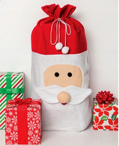 Worek na prezenty świąteczny Mikołaj 90 cm Szerokość produktu 54 cm