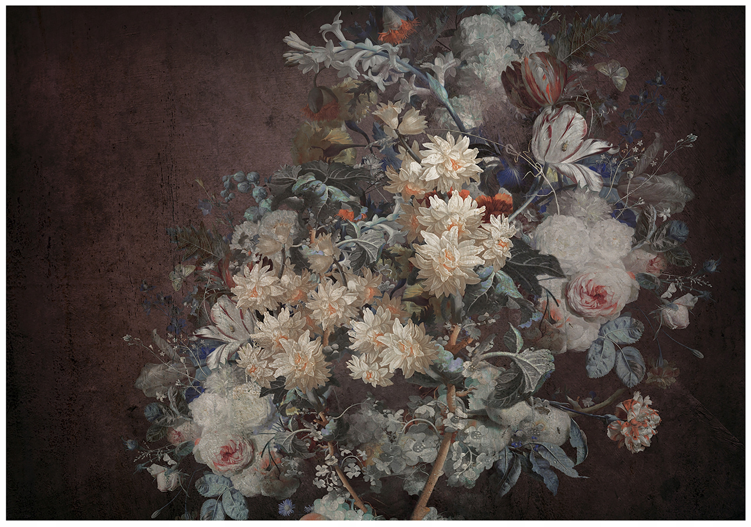 Fototapeta Kvety Vintage Retro Ruže Tapeta Do Spálne 416x254