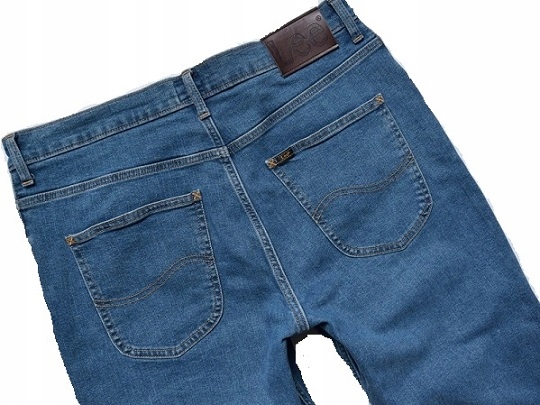 LEE BROOKLYN jeansy REGULAR FIT klasyczne - 42_34 Długość nogawki długa