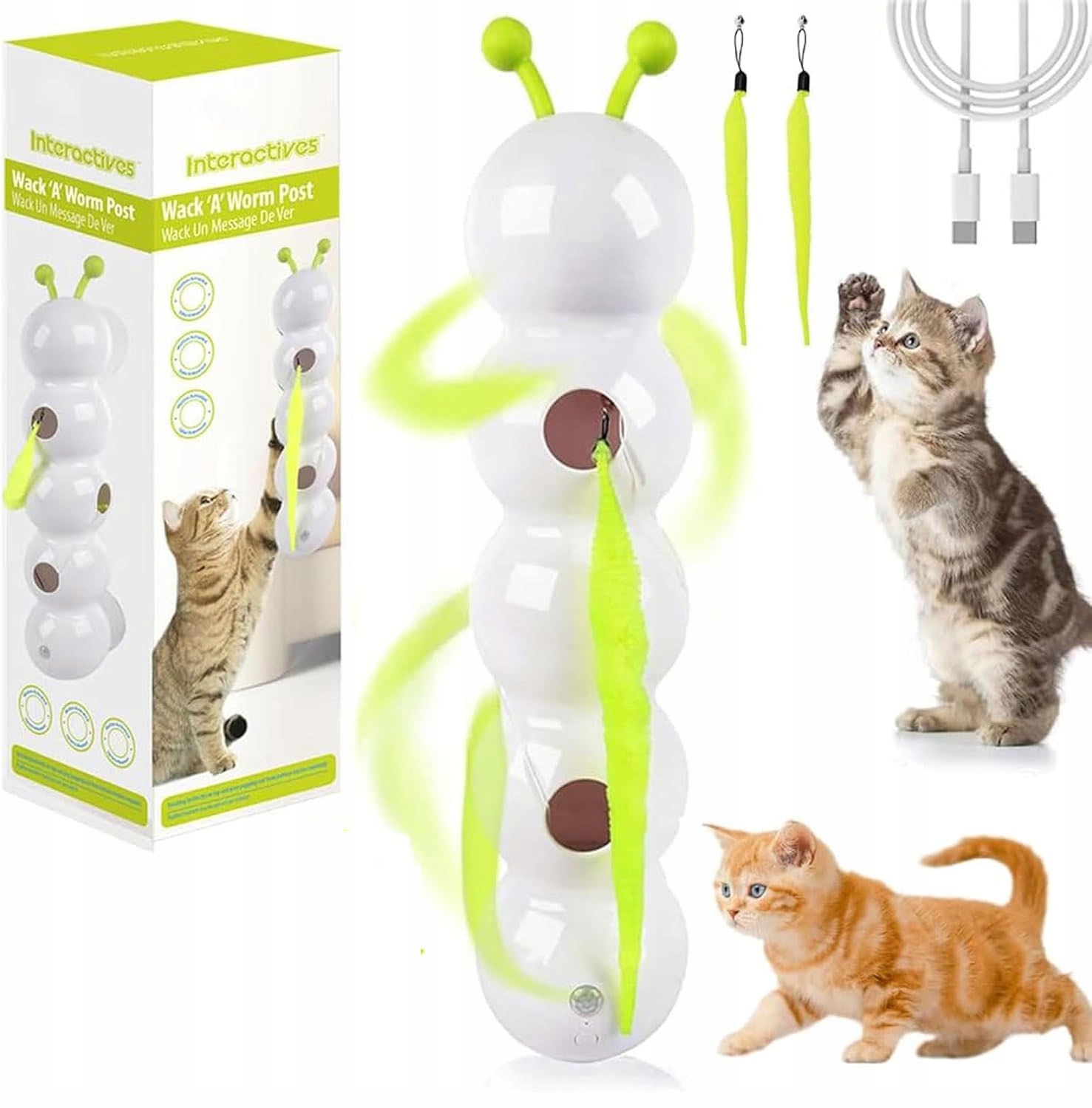 Elektrická Hračka Pro Kočky S Automatickým Senzorem Pohybu A Přísavkou