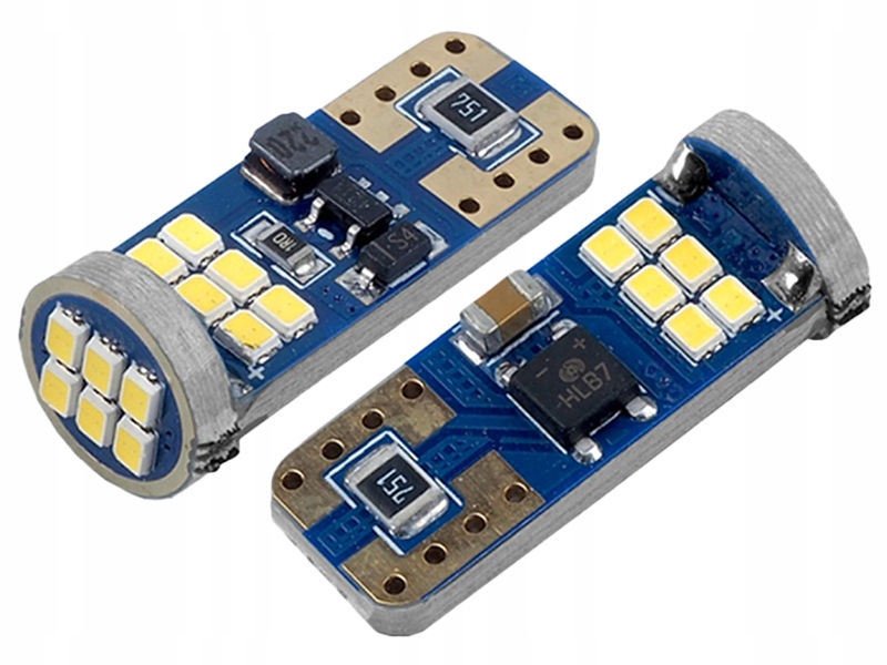 

2x Żarówka Led Canbus Amio W5W T10 Ultra Bright