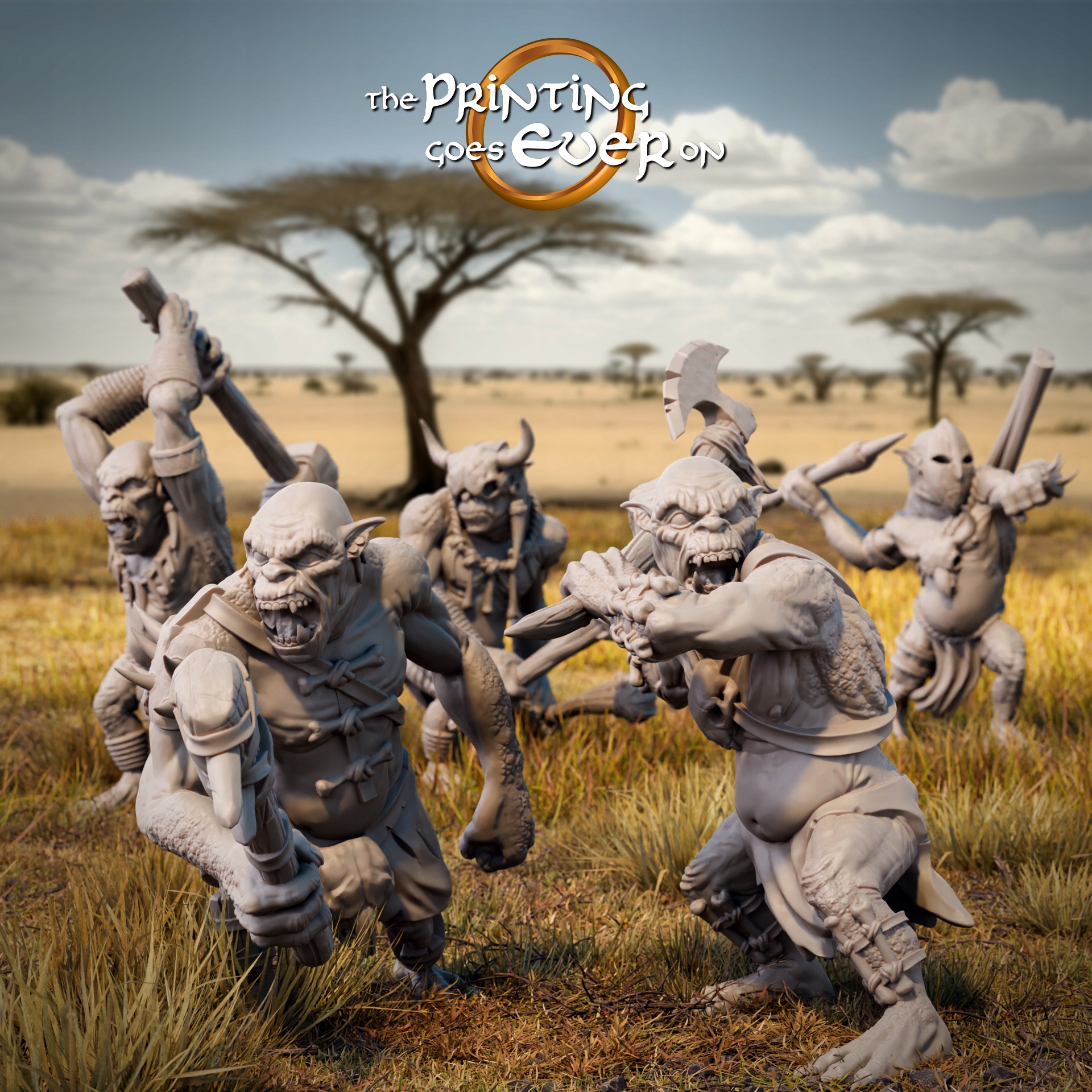 Tribal Half-Trolls x5 The Printing Goes Ever On