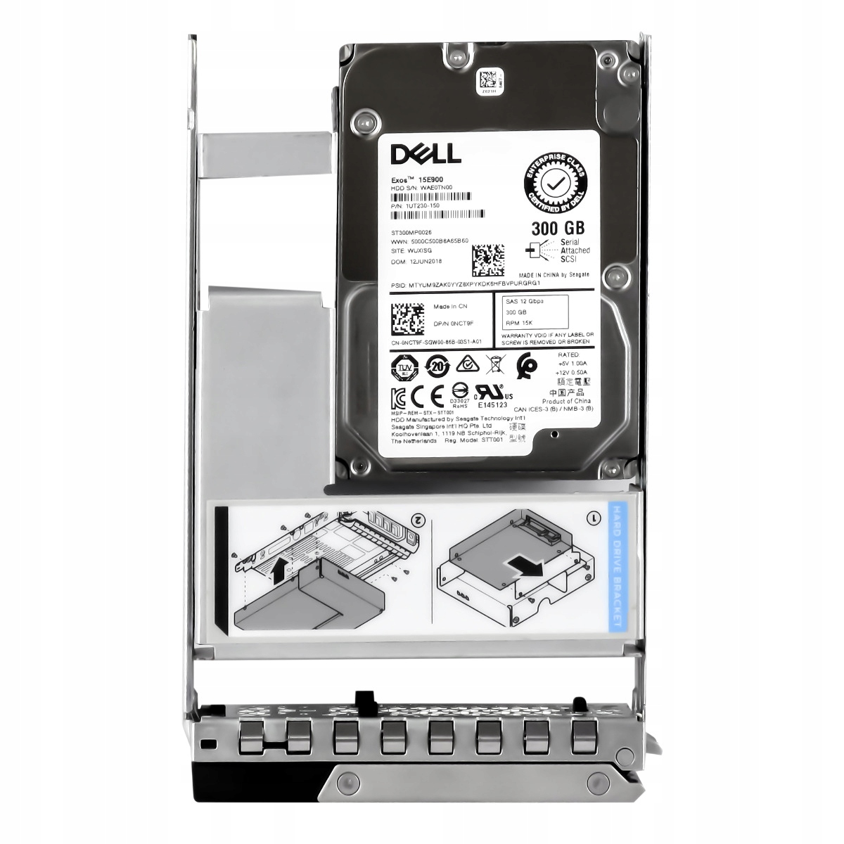 Dell 0NCT9F 300GB 15K 256MB SAS-3 3.5'' ST300MP0026