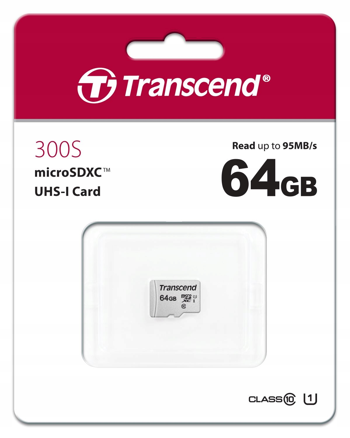 Transcend 64 Gb micro Sd XC 300s Uhs-i U1 95MBs