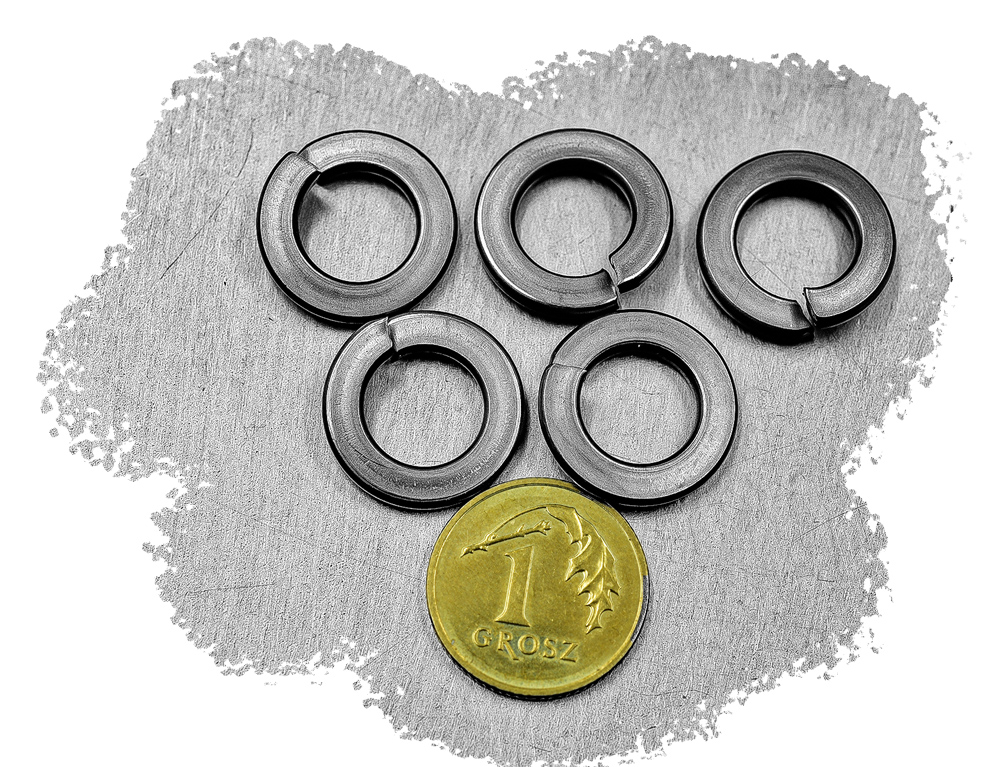 M8 PODKŁADKA SPRĘŻYNOWA nierdzewna KWASOODPORNA A4 127 (50) Rodzaj podkładka