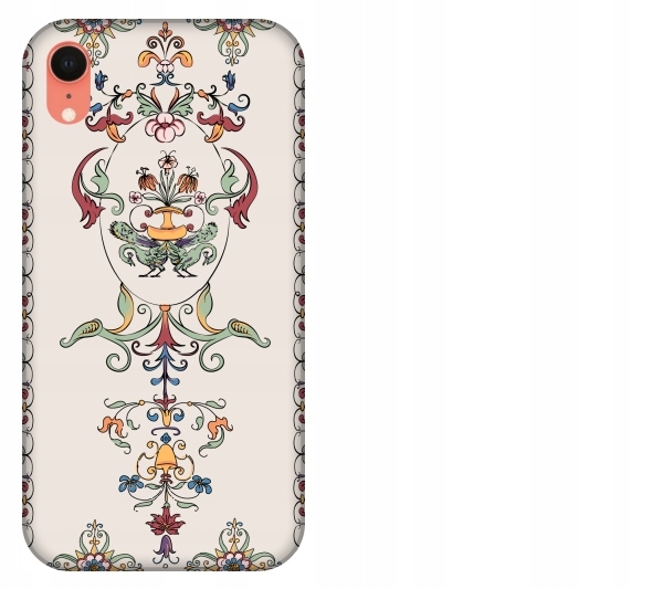

Etui pokrowiec iPhone Xr Vintage wzór kwiatowy