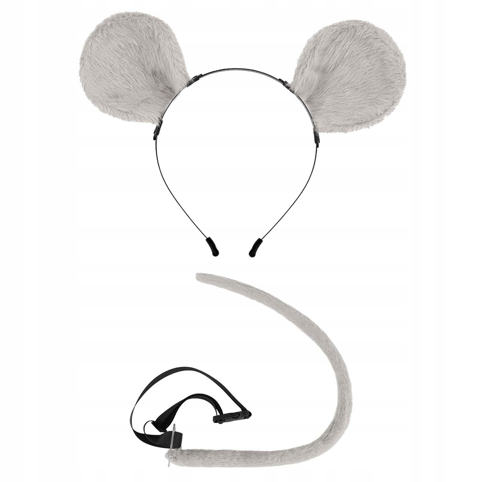 Mice Ears and Tail Plush Faux Ears Tails Costume 14556183210 - Allegro.pl