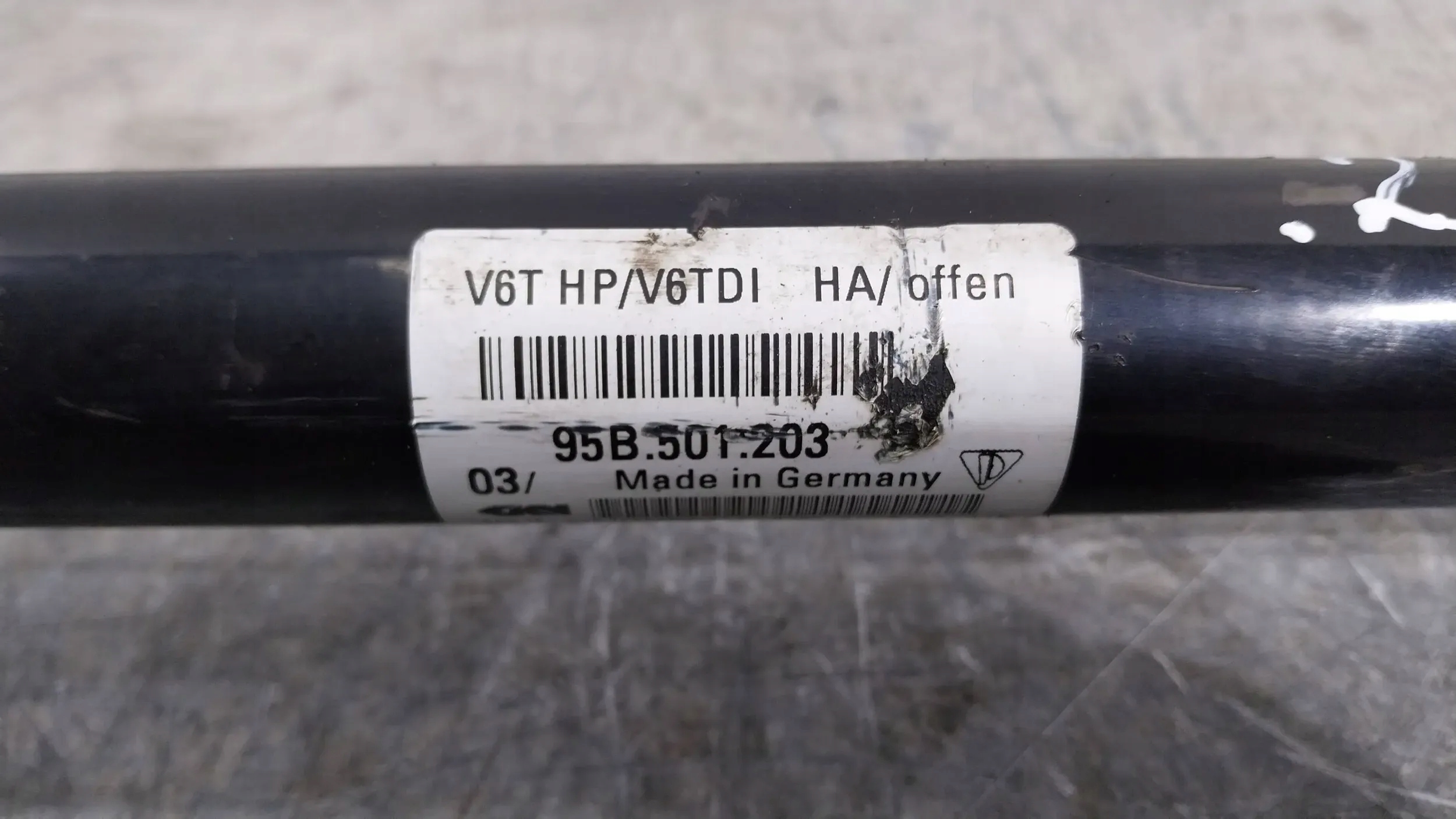 semi-axis right rear part 95B501203 PORSCHE MACAN 95B 3.6