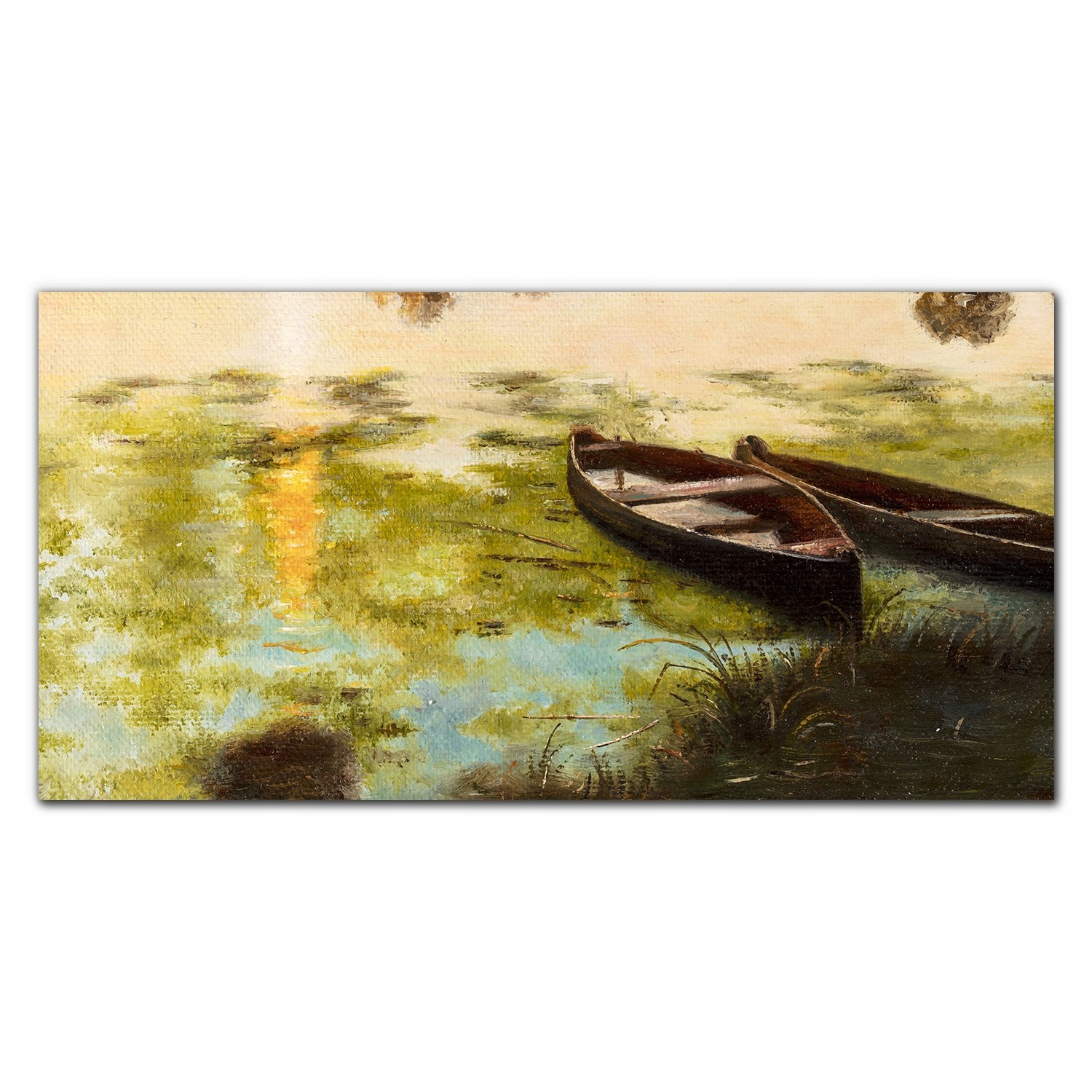 

Fotoobraz na ścianę z nadrukiem 120x60 Łódź woda