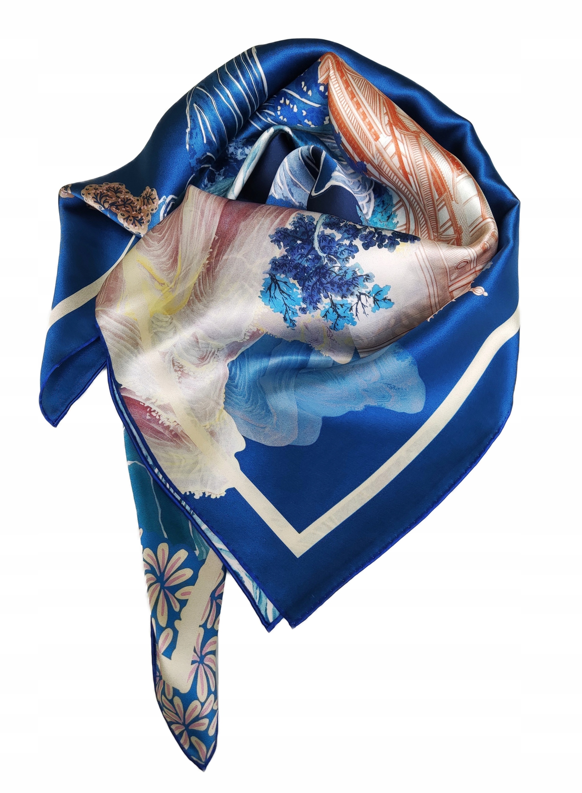 100% JEDWAB MARKOWA CHUSTA APASZKA JAKOŚĆ PREMIUM^ Marka LADORENA