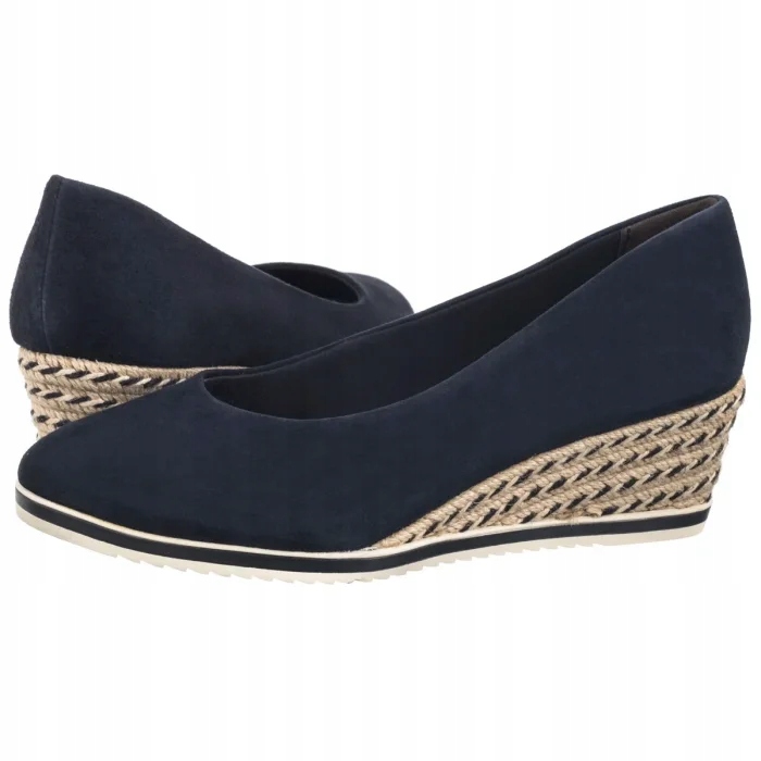 Dámské klasické kozačky Tamaris, modré, velikost 1-22303-42 805, barva modrá