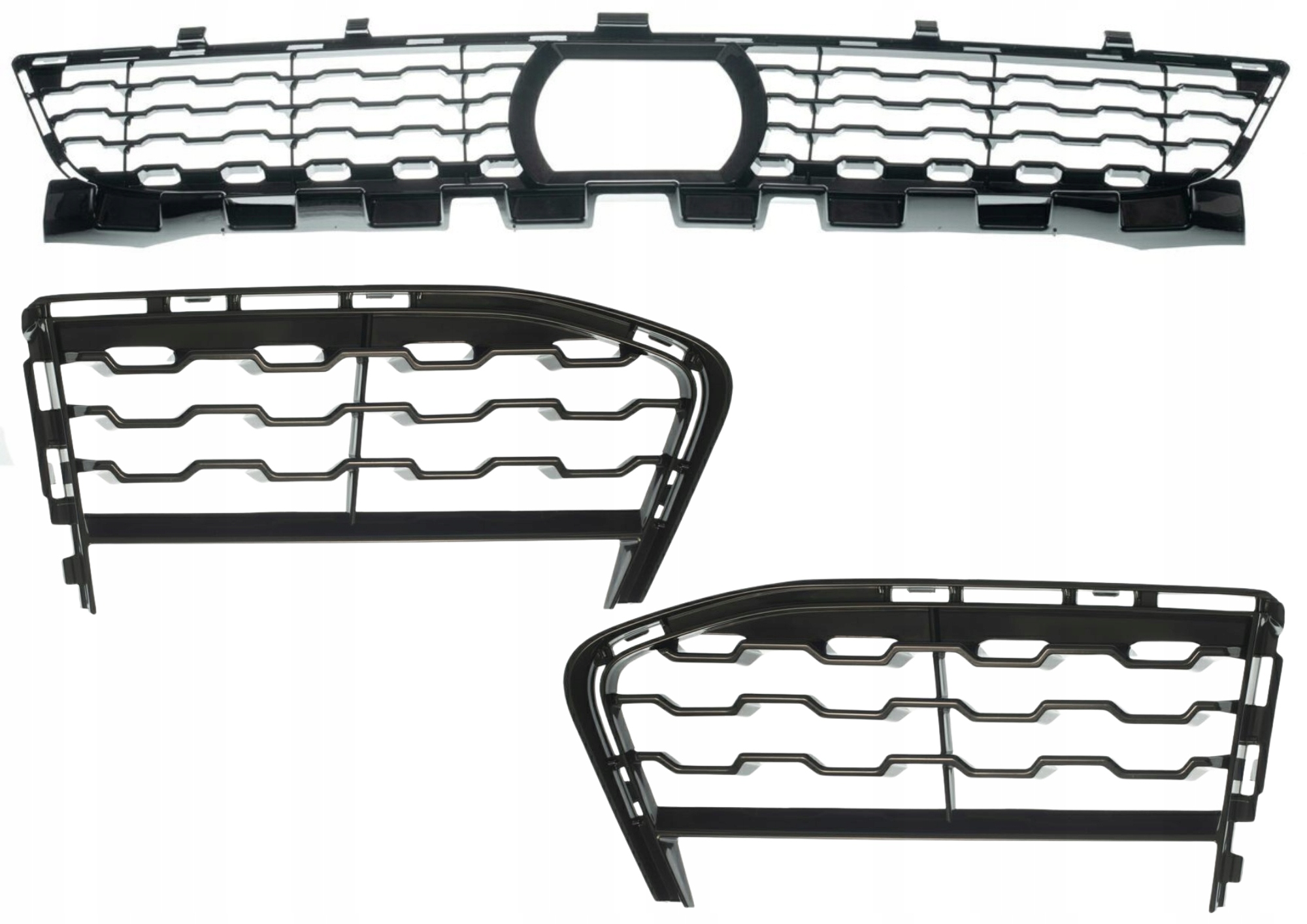 Bmw 7 G11 G12 M-balení 15- Mřížky V Nárazníku Pravá+ Levá+ Střední Komplet