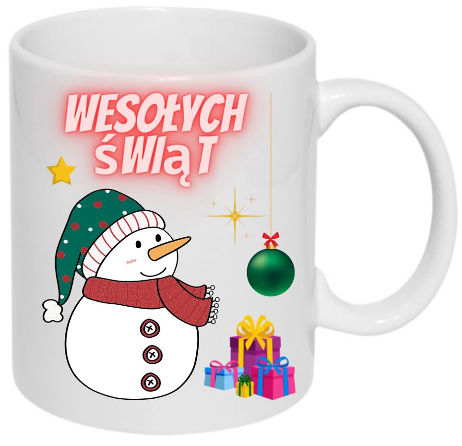 KUBEK PREZENT ŚWIĄTECZNY ZIMOWY BOŻE NARODZENIE
