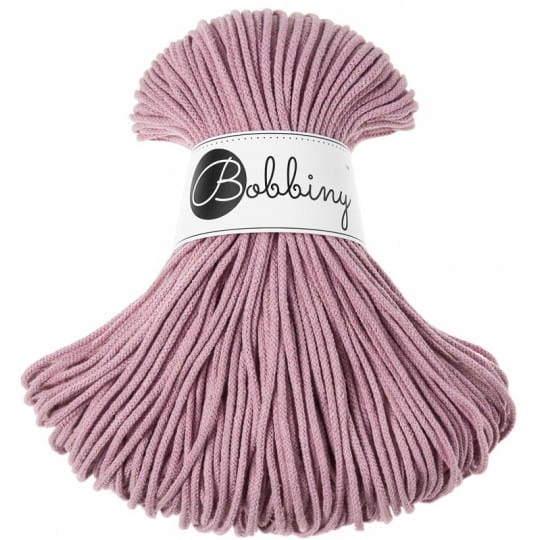 Sznurek pleciony Bobbiny 3mm 100m Brudny Róż