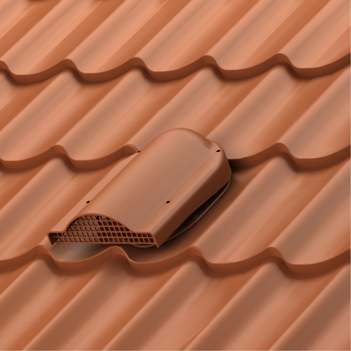 Odvětrávací otvor Wirplast Simple 150 mm pro plechovou střešní krytinu s trapézem