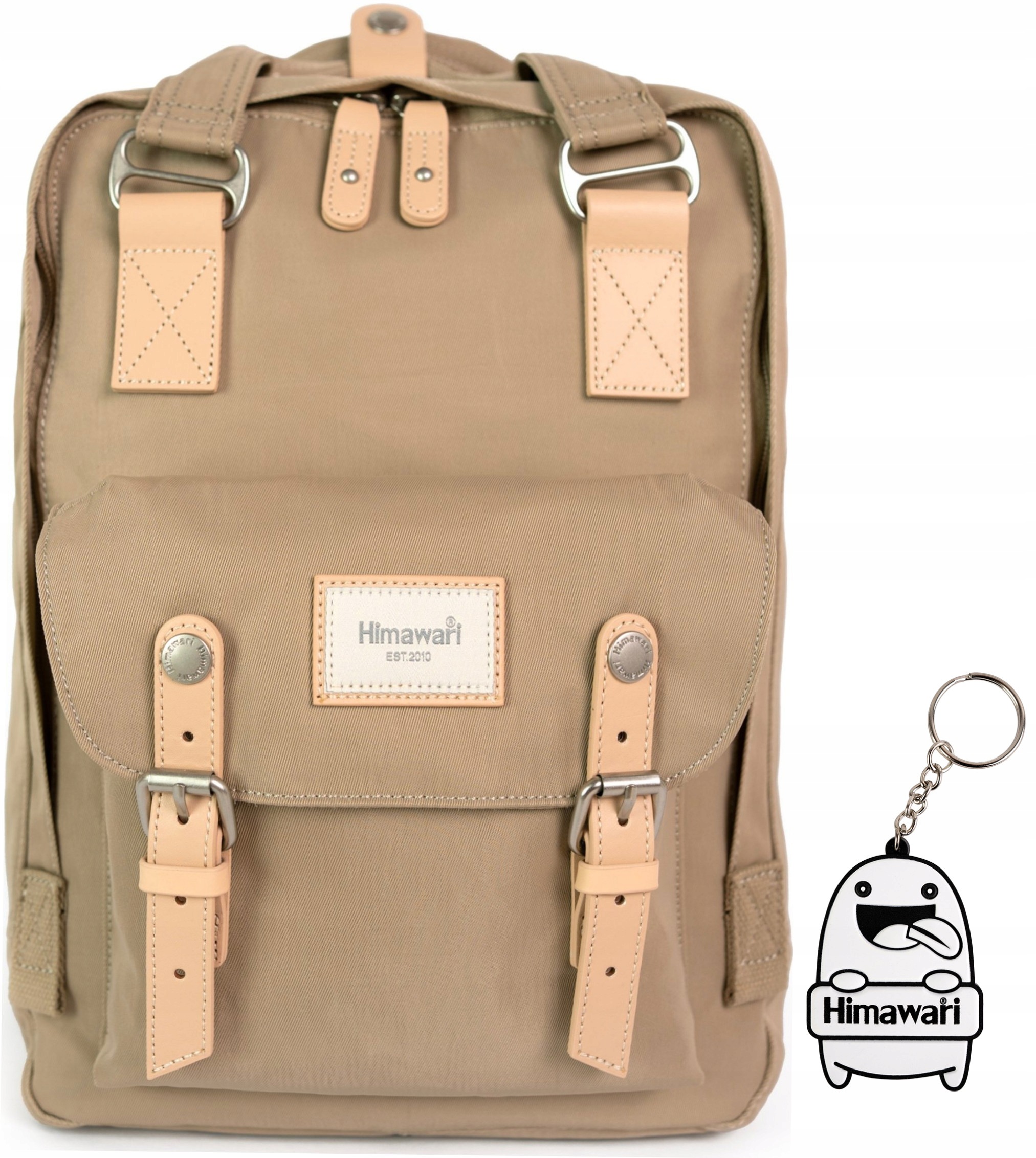 Batoh Himawari Basic S – voděodolný, lehký, tmavě béžový organizér